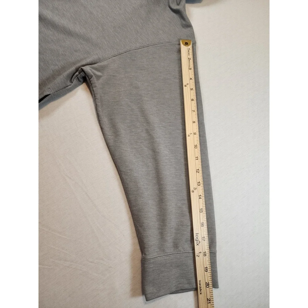 Nike Yoga Dri-FIT Hoodie‎ Womens Small Gray Pullover Sweatshirt CZ9148-063